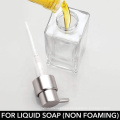 14oz 400ml Square Refillable Glass Liquid Soap Dispenser empty Hand Sanitizer Pump Bottle with Stainless steel pump